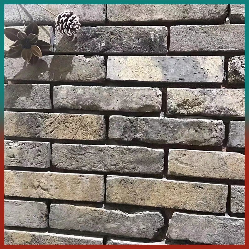 中式古建青砖外墙砖 老砖切片 老旧青砖侧皮 土窑黏土砖老青砖条