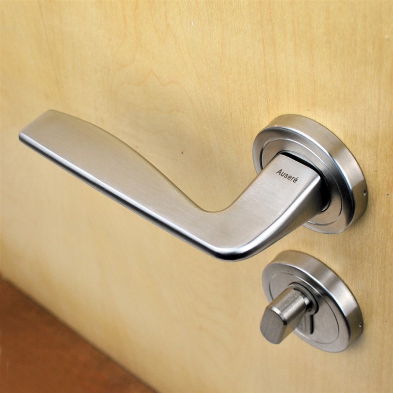 304拉丝不锈钢室内静音门锁实心执手 房间分体锁  4585防檫舌锁体