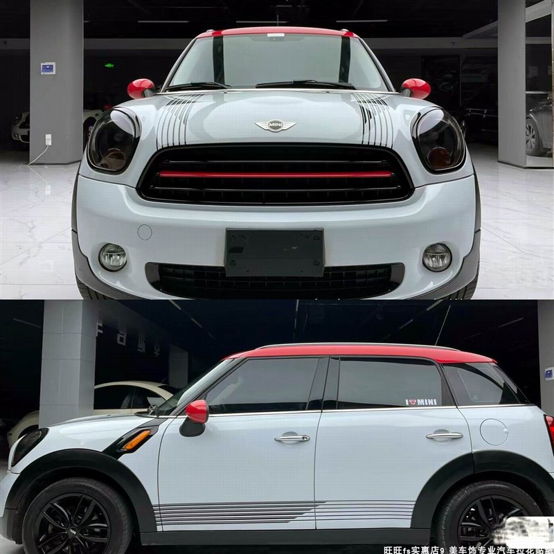 适用于MINI迷你f56车贴f55车身贴引擎盖贴纸拉花侧裙车门装饰贴纸