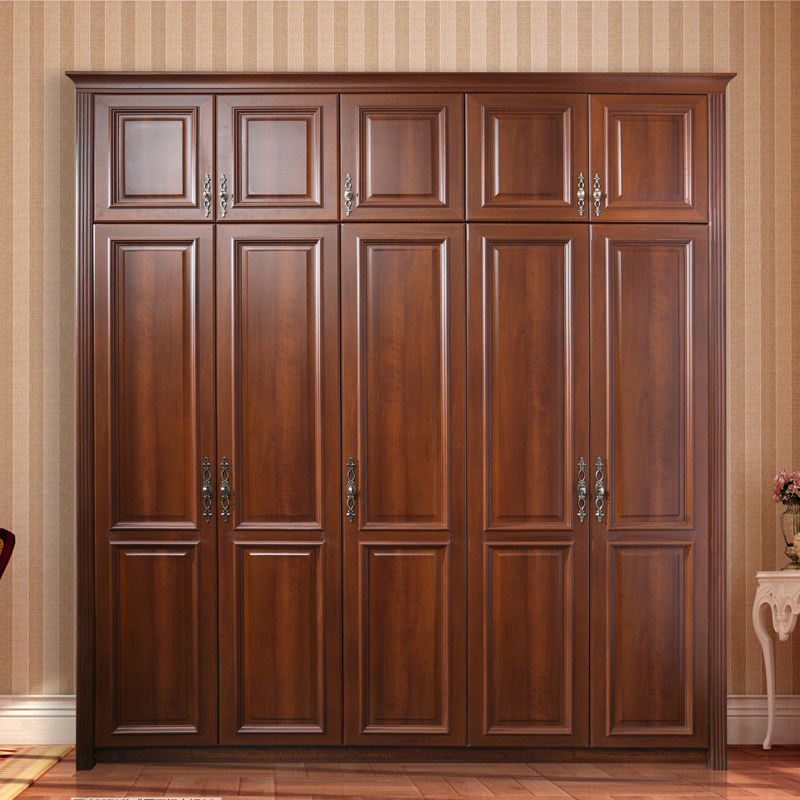 成都贵阳实木衣柜定做 整体木质A板式衣帽间定制 卧室欧式衣柜订