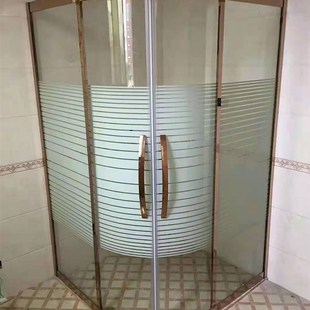 扇形款 网红钢化防爆玻璃干湿分离极窄静音隔断淋浴房简易移门