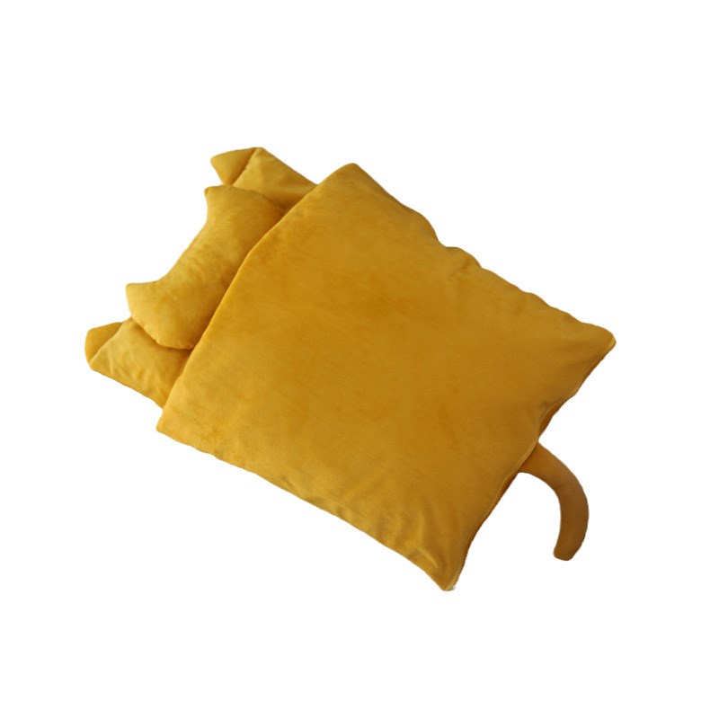 四季保暖可拆洗半封闭宠物窝布料猫窝日式可爱中小型猫狗用品