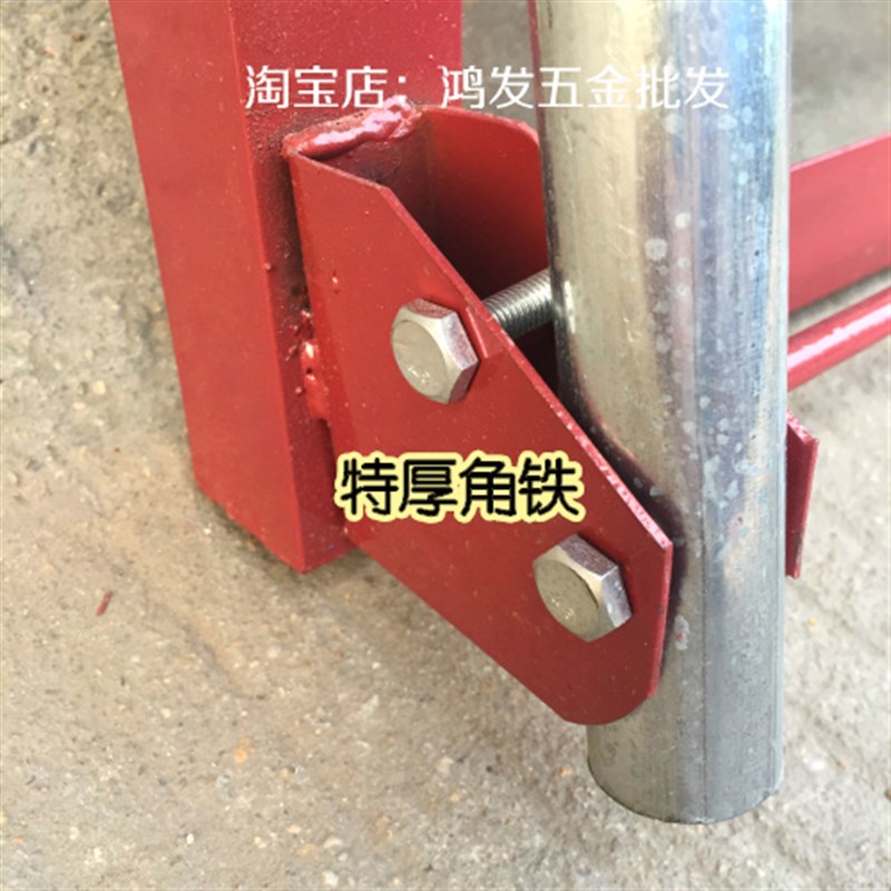 加厚角铁手推车平板车架 四轮角铁拉货车 搬运车 方管角铁大拉车