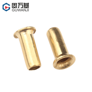 铜鸡眼铆钉空心铜铆钉单机管通芯铜制卯钉柳钉鞋 M3.5 扣眼M2.5