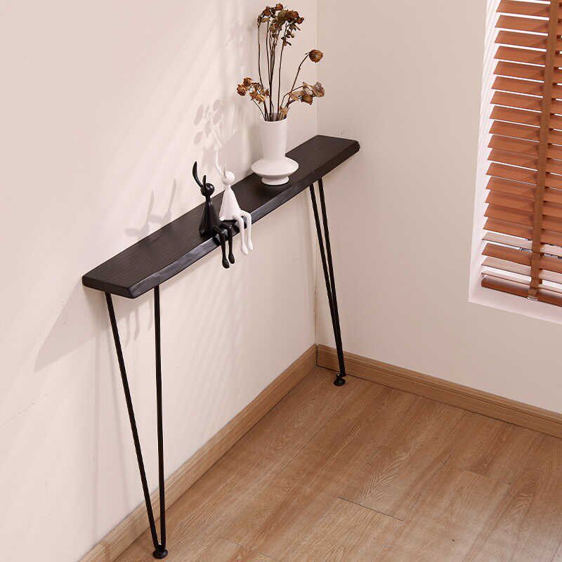 实木玄关桌简约铁艺条案台边桌窄长条几酒店民宿墙边柜靠墙窄桌子,住宅家具,玄关台,淘宝优惠券,粉丝福利购,淘宝优惠卷