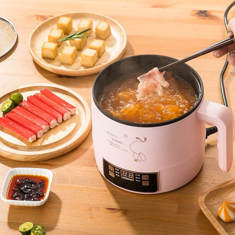 宝宝辅食锅婴儿煎煮一体锅多功能煮粥神器不粘锅热牛奶泡面小奶锅
