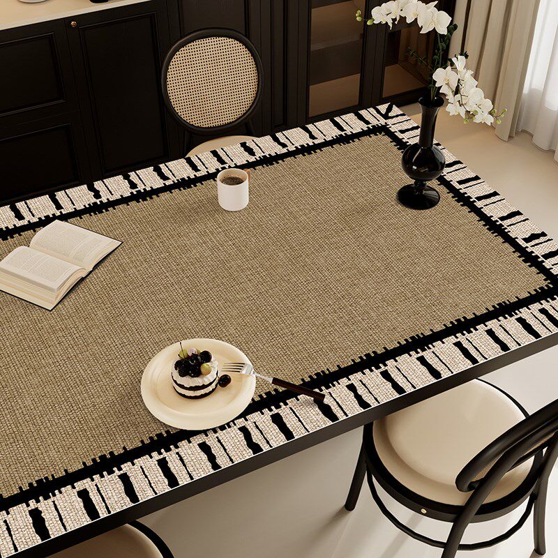 桌垫法式中古皮革餐桌布防水防油免洗茶几垫桌面保护垫长方形台布,居家布艺,桌布,淘宝优惠券,粉丝福利购,淘宝优惠卷