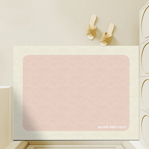 奶油风地垫皮革可擦防水免洗耐脏玄关垫可X裁剪地毯脚垫