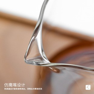 山丘咖啡分享壶加厚耐热玻璃手冲咖啡壶分享杯带刻度公道杯高硼硅