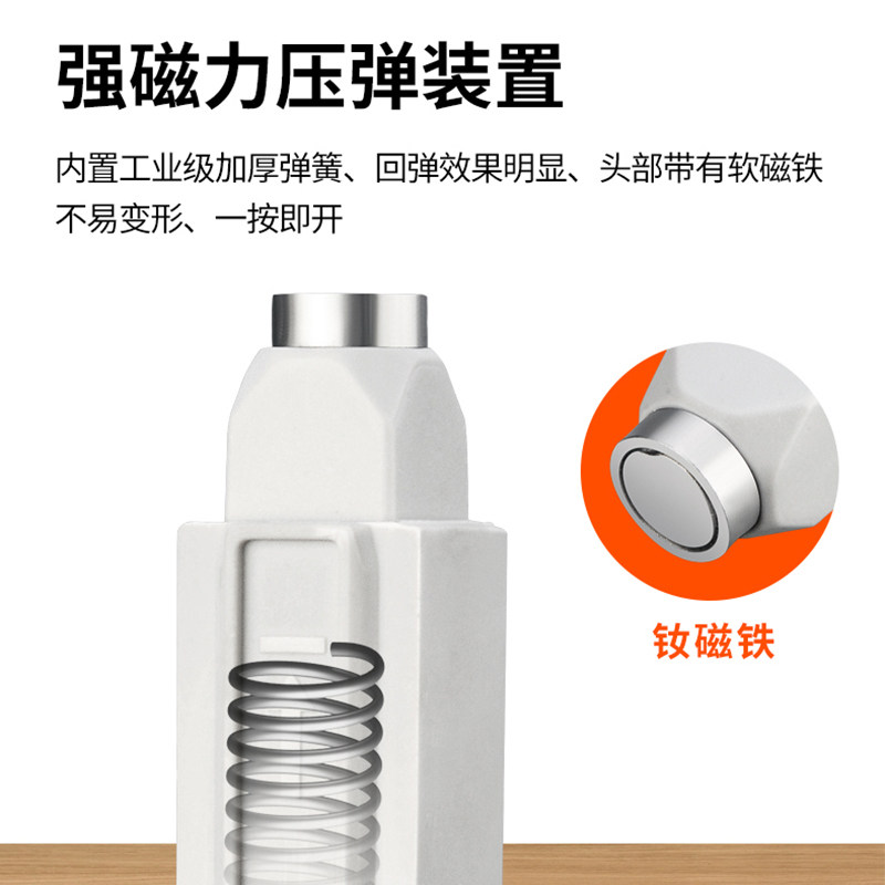 吊轨嵌入墙式口袋移门轨道推拉木门按压反弹器吊滑轮缓冲阻尼五金