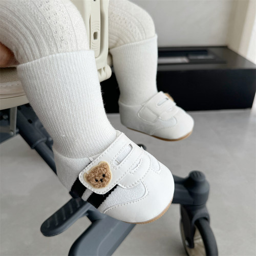 婴儿鞋袜春秋0-1岁男女宝宝步前鞋3-12个月软底防滑不掉地板鞋袜