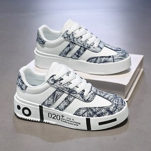 男童鞋子2025新款潮夏季儿童黑色运动鞋青少年增高板鞋男孩街舞鞋