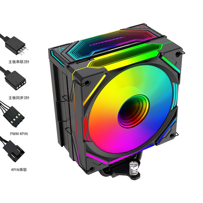 机箱电脑cpu散热器四4铜管塔式风冷全平台扣具静音高性能温控散热