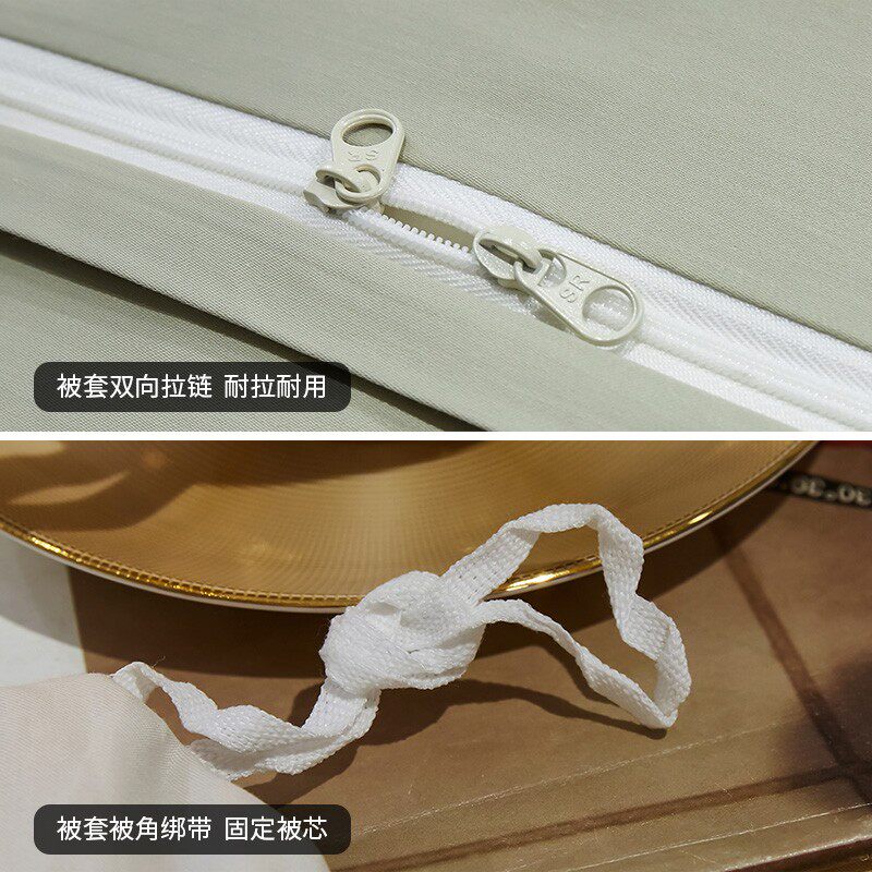 100支长绒棉被套单件180200全棉200x230被罩加大220x240
