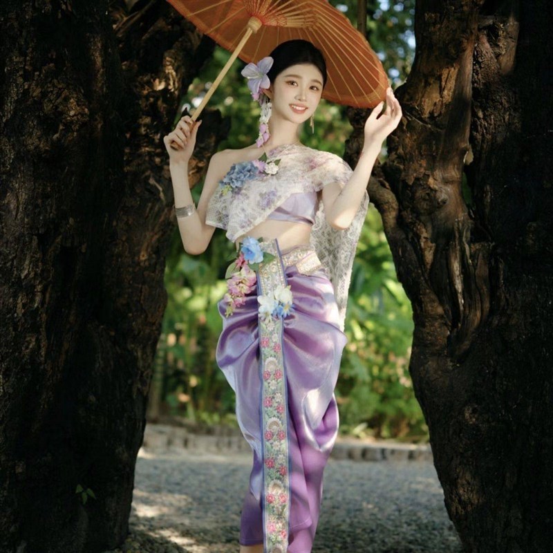 西双版纳傣族服装传统服装女套装新品I民族风拍照旅拍摄影现货