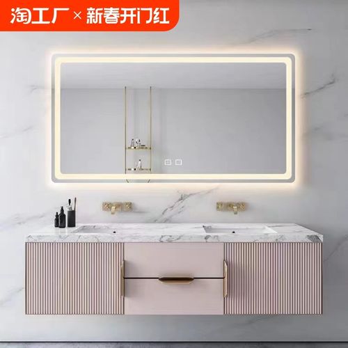 led智能镜子浴室卫生间防雾壁挂式镜酒店带灯触摸屏镜子玻璃显示