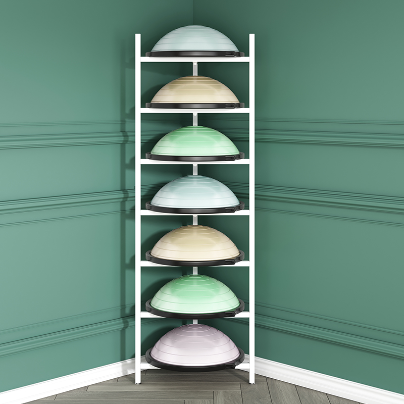 多层波速球收纳架私教室置物架瑜伽球半圆球架平衡球展示架整理架