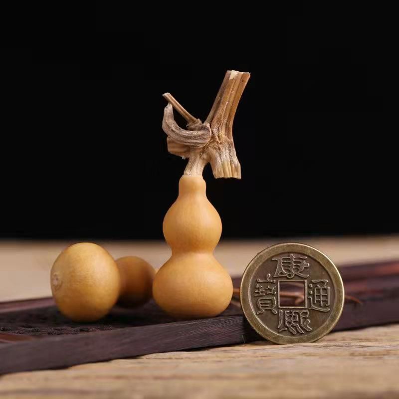 精品天然草里金葫芦特小手捻盘玩文玩包浆3-4厘米手把件一物一图