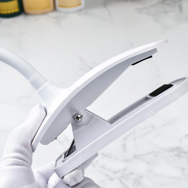 充电款三档亮度光学镜片5-10倍15个LEDK灯台式/夹式阅读修理放大