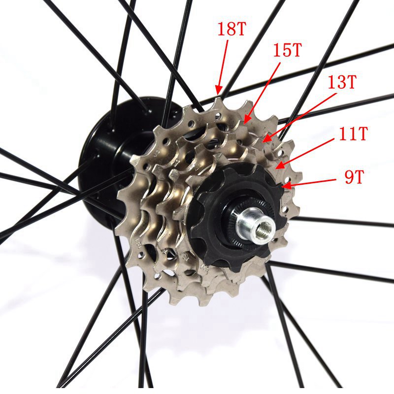 包邮16吋/305外五速V刹小轮车折叠车自行车轮组前二后四培林单车