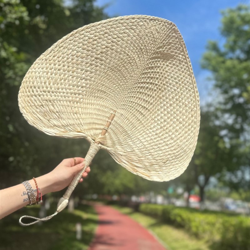 手工大蒲扇男蒲草编织扇子粽叶女芭蕉扇葵扇夏季老式手摇定制团扇