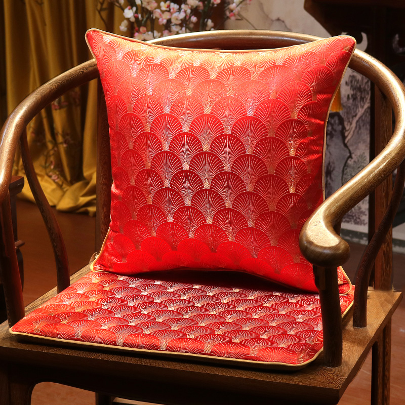 中式椅垫红木沙发坐垫餐椅垫皇宫椅太师椅实木圈椅定制防滑海绵垫