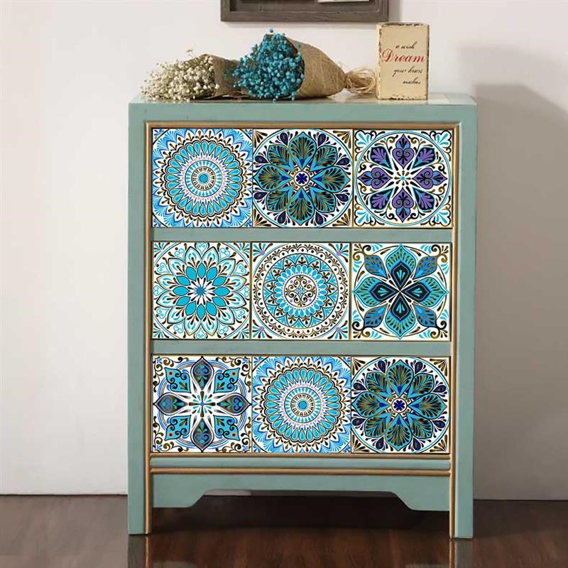 厨房卫生间防水墙贴浴室腰线自粘墙纸墙面装饰翻新瓷砖贴纸花砖贴