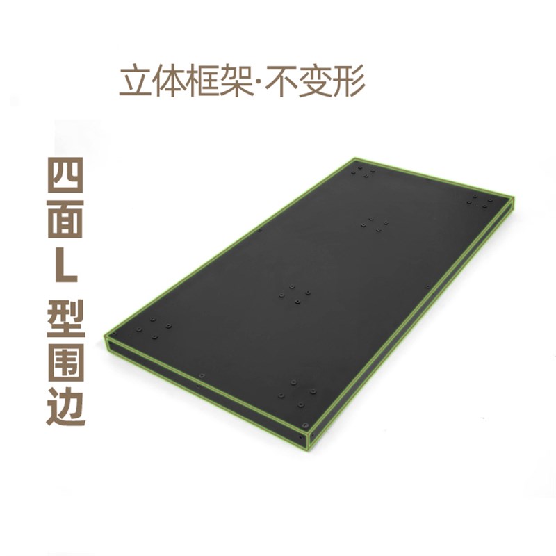 花叶超低隐藏轮主机箱带轮底托架不锈钢电脑万向轮移动底座金属