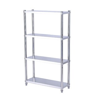 多功能5微波炉窄架子25cm落地墙角4三层夹缝不锈钢置物架收纳厨房