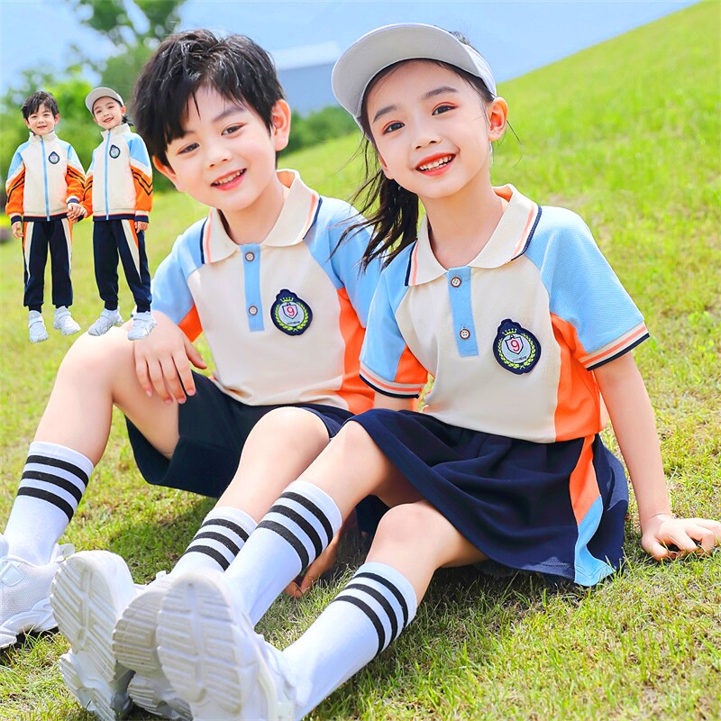 秋季小学生运动校服新款夏装儿童班服春秋套装幼儿园园服三四件套