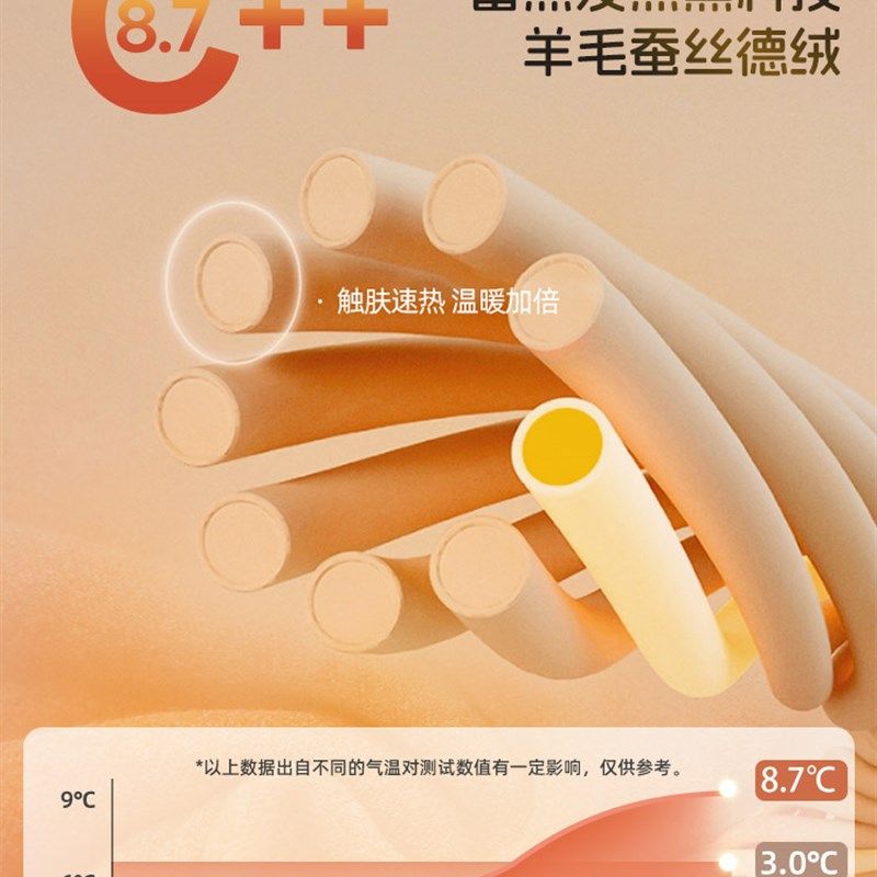 优婴宝贝宝宝保暖内衣套装秋冬款加厚无痕内穿A男女儿童内秋衣裤