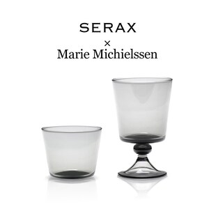 比利时Serax LA MERE小众设计烟灰色红白葡萄酒杯水晶玻璃杯子