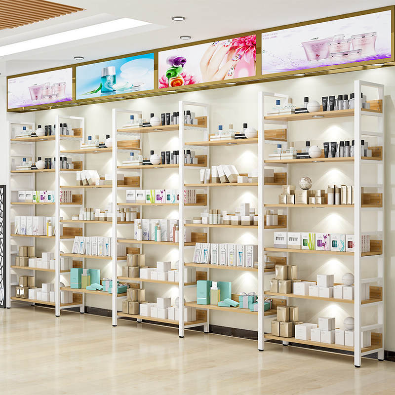 化妆品展示架多层超市货架置物架产品展示架陈列架展示柜自由组合