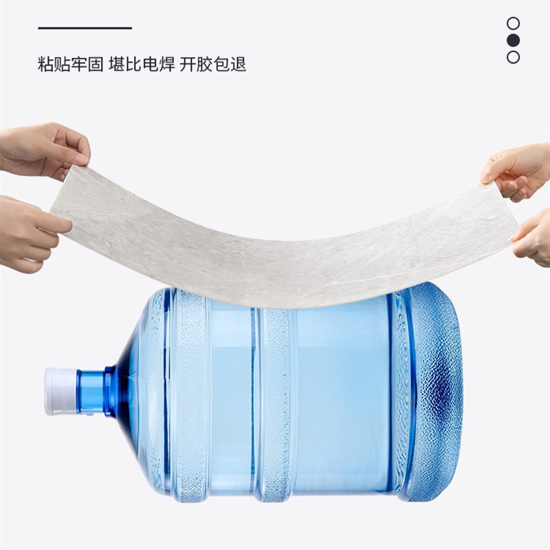 加厚自粘铝塑板厨房客厅防水防潮仿瓷砖壁纸背景墙纸墙面翻新贴纸