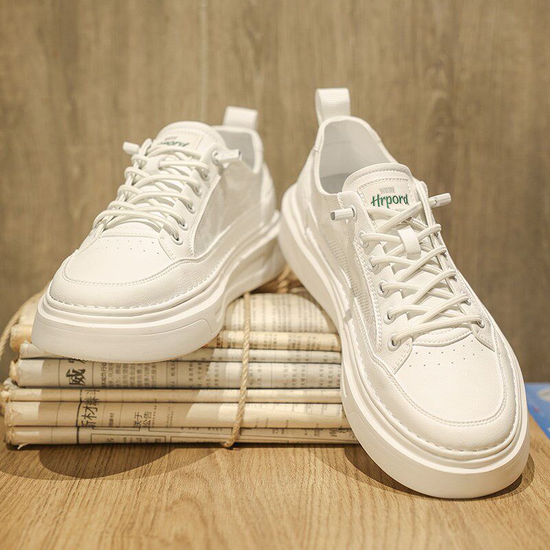 一脚蹬男鞋2025新款春季软底轻便休闲工作板鞋潮流百搭运动小白鞋