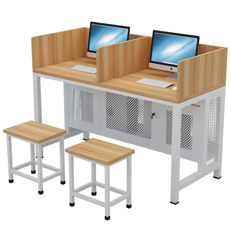 机房电脑桌微机室电脑桌双人电脑桌学校电脑桌培训班电脑桌简约