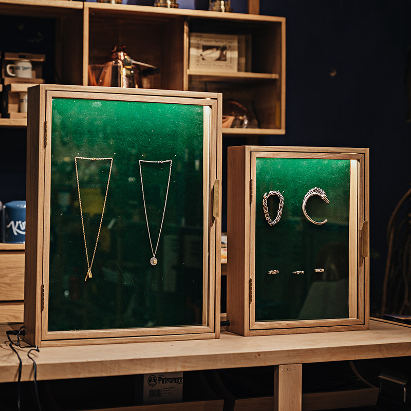 蘑菇空间 实木墙壁饰品展柜 珠宝展示柜 首饰玻璃挂柜 挂墙壁柜子,住宅家具,吊柜/壁柜,淘宝优惠券,粉丝福利购,淘宝优惠卷