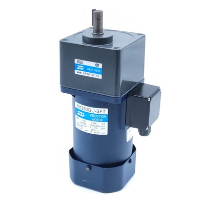 中大电机三相220/380V 6W-250EW变频调速电机 齿轮减速机 速比可