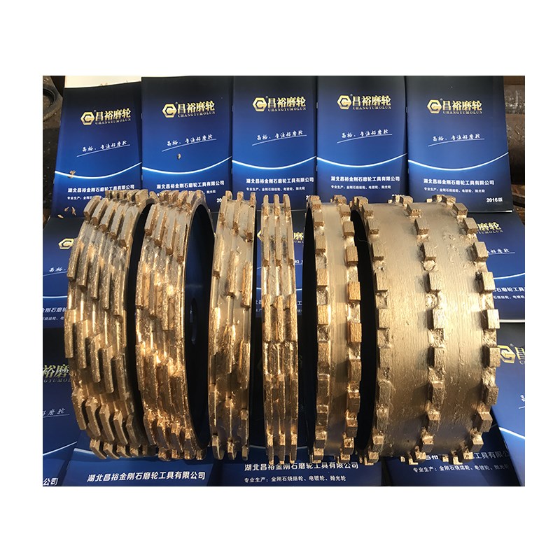 磨轮30e0石材切边机锣头拉槽轮防滑槽烧结磨轮金刚轮拉丝轮