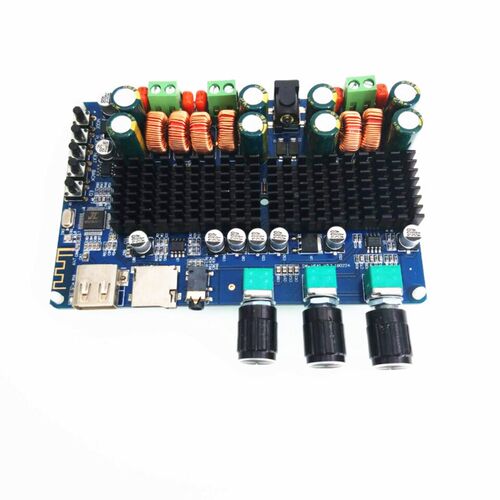 蓝牙 USB TF解码2.1声道数字功放板 2.1数字功放板