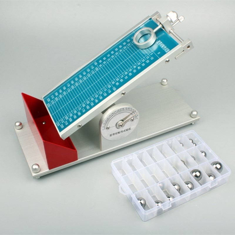 【压敏胶带初粘性测试仪】初粘力检测黏性试验机滚球法带钢球=