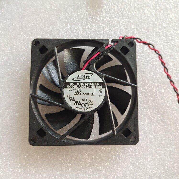 AD0824HB-D90 全新原装ADDA 8015 24V 0.15A 双滚珠散热风扇 8CM