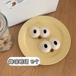 饰 大眼睛洞洞鞋 diy配饰女立体可爱卡通搞怪个性 鞋 花一套可拆卸装