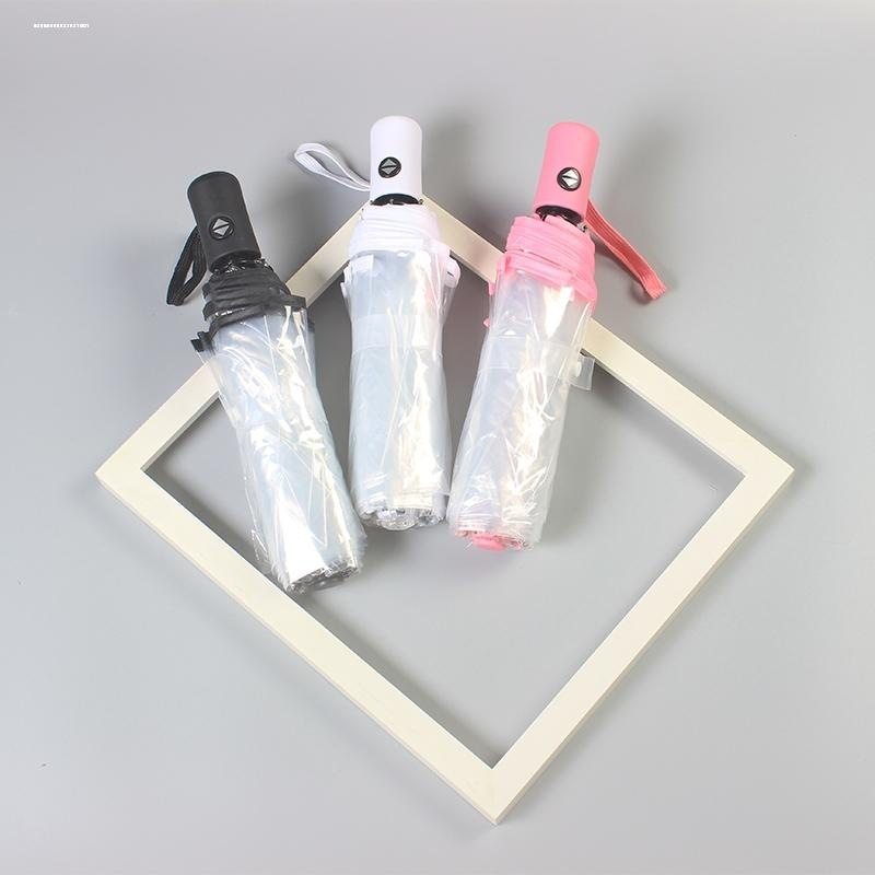 韩国透明雨伞女小清新森系情侣学生创意男加厚晴雨伞网红超大折叠