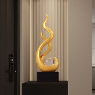 电视柜酒柜摆件轻奢客厅装饰高档风生水起树脂工艺品简约现代饰品