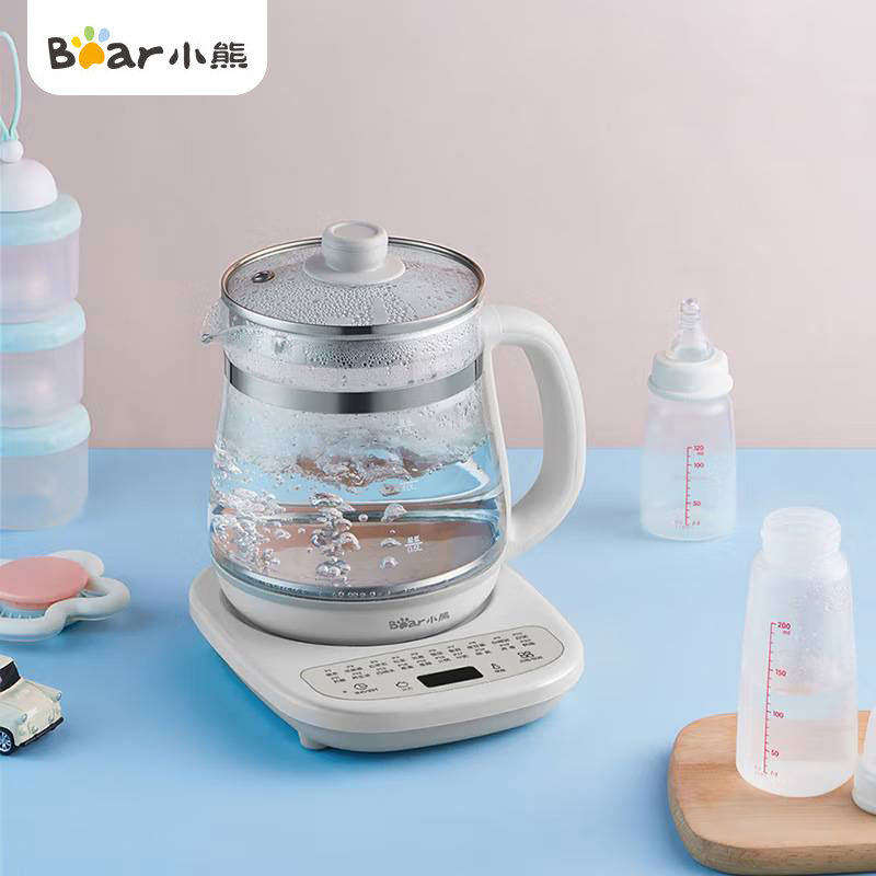 小熊养生壶YSH-C15W1煮茶烧水电热水壶玻璃花茶壶保温热奶