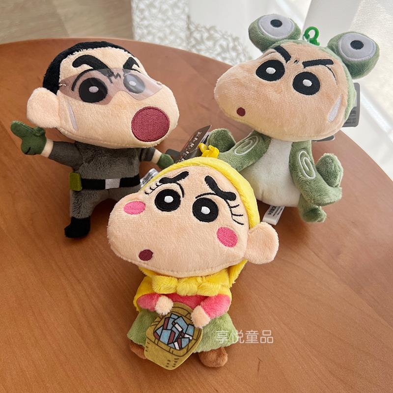 韩国代购蜡笔小新黄金间谍大作战青蛙卖火柴变装钥匙扣包挂件现货