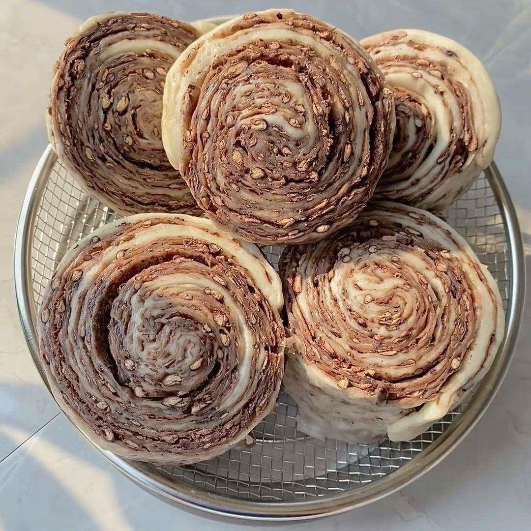 全麦桂花红豆卷千层卷杂粮豆沙包子添加馒头主食代早餐半成蒸品无