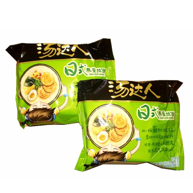 日式豚骨拉面汤达人日式豚骨拉面高汤面五连包统一方便面泡面早餐