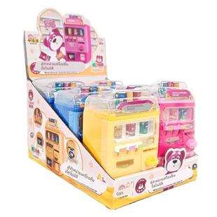 新货卡得澳樱桃熊饮料贩卖机卡通造型乐趣创意趣味糖果玩具一盒6